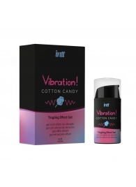 Жидкий вибратор Vibration Cotton Candy с ароматом сахарной ваты - 15 мл. - INTT - купить с доставкой в Сочи