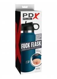 Мастурбатор-вагина в синей колбе F*ck Flask - Pipedream - в Сочи купить с доставкой