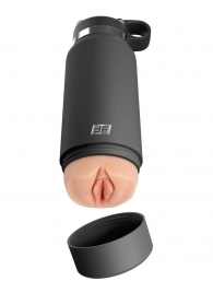 Серый мастурбатор в виде бутылки F*ck Flask - Pipedream - в Сочи купить с доставкой