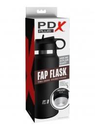 Черный мастурбатор в виде бутылки Fap Flask - Pipedream - в Сочи купить с доставкой