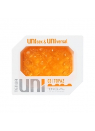 Оранжевый мастурбатор-стимулятор Tenga Uni Topaz - Tenga - в Сочи купить с доставкой