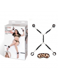 Леопардовая фиксация на матрас для рук и ног Classic Bedspreader - Lux Fetish - купить с доставкой в Сочи