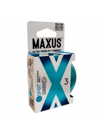 Презервативы Maxus G spot с двойной спиралью - 3 шт. - Maxus - купить с доставкой в Сочи