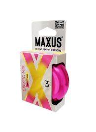Ароматизированные презервативы Maxus Exotic Mix - 3 шт. - Maxus - купить с доставкой в Сочи