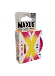 Ароматизированные презервативы Maxus Exotic Mix - 3 шт. - Maxus - купить с доставкой в Сочи