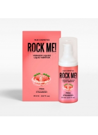 Жидкий вибратор Nuei Rock Me! с ароматом клубники - 20 мл. - Nuei cosmetics - купить с доставкой в Сочи