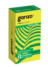 Ультратонкие презервативы Ganzo Ultra thin - 12 шт. - Ganzo - купить с доставкой в Сочи