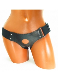 Трусики для страпона коричневого цвета - БДСМ Арсенал - купить с доставкой в Сочи