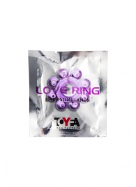 Мягкая фиолетовая гелевая насадка - Toyfa Basic - в Сочи купить с доставкой