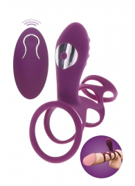 Фиолетовая эрекционная вибронасадка Halo Halo C-Ring Sleeve - Toy Joy - в Сочи купить с доставкой
