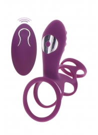 Фиолетовая эрекционная вибронасадка Halo Halo C-Ring Sleeve - Toy Joy - в Сочи купить с доставкой