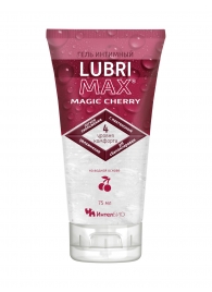 Интимный гель-смазка на водной основе Lubrimax Magic Cherry - 75 мл. - ИнтелБИО - купить с доставкой в Сочи