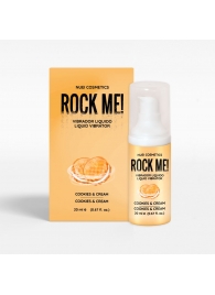Жидкий вибратор Nuei Rock Me! с ароматом печенья и сливок - 20 мл. - Nuei cosmetics - купить с доставкой в Сочи