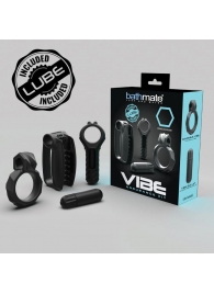 Набор Bathmate Vibe Endurance Kit: 2 эрекционных кольца, вибропуля, мастурбатор - Bathmate