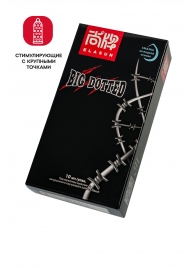 Презервативы с точками Elasun Big Dotted - 10 шт. - Elasun - купить с доставкой в Сочи