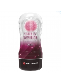 Прозрачный текстурированный мастурбатор Vacuum Cup Masturbator Black Hole - Baile - в Сочи купить с доставкой