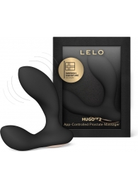 Черный вибростимулятор простаты Hugo 2 - Lelo - в Сочи купить с доставкой