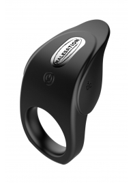 Черное эрекционное виброкольцо Vibro Lust Ring - MALESATION - в Сочи купить с доставкой