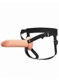 Полый страпон на ремнях 8’’ Hollow Silicone Strap-on - Pipedream - купить с доставкой в Сочи