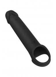 Черная насадка-удлинитель с вибрацией Vibrating Extender With Remote - Dream Toys - в Сочи купить с доставкой