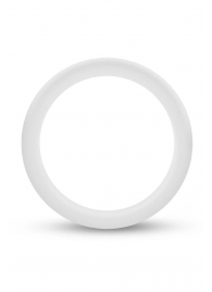 Белое люминесцентное эрекционное кольцо Silicone Glo Cock Ring - Blush Novelties - в Сочи купить с доставкой