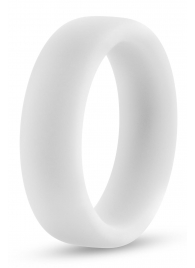 Белое люминесцентное эрекционное кольцо Silicone Glo Cock Ring - Blush Novelties - в Сочи купить с доставкой