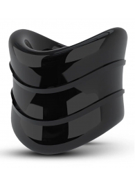 Черное эрекционное кольцо на мошонку Beef Ball Stretcher Snug X Long - Blush Novelties - в Сочи купить с доставкой