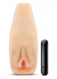 Мастурбатор-вагина с вибрацией Soft   Wet Natasha Realistic Beige Masturbator - Blush Novelties - в Сочи купить с доставкой