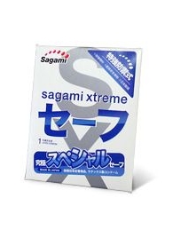 Презерватив Sagami Xtreme Ultrasafe с двойным количеством смазки - 1 шт. - Sagami - купить с доставкой в Сочи