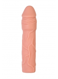 Телесная удлиняющая насадка с подхватом - 19 см. - ToyFa - в Сочи купить с доставкой