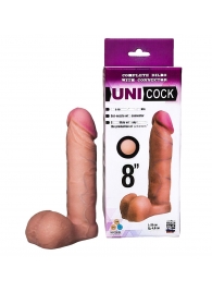 Фаллическая насадка для страпона UNICOCK 8  - 20 см. - LOVETOY (А-Полимер) - купить с доставкой в Сочи