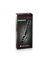 Вибратор с электростимуляцией Sizzling Simon Black Edition - 27 см. - MyStim - купить с доставкой в Сочи