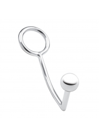 Кольцо на пенис с анальным стимулятором Stainless Steel Anal Hook   Cock Ring - BlueLine - в Сочи купить с доставкой