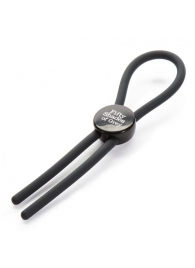 Тёмно-серое эрекционное кольцо с зажимом Again and Again Adjustable Cock Ring - Fifty Shades of Grey - в Сочи купить с доставкой