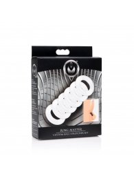 Комплект из 6 прозрачных эрекционных колец Ring Master Custom Ball Stretcher Kit - XR Brands - в Сочи купить с доставкой