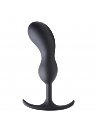 Черный массажер простаты с утяжелителями Premium Silicone Weighted Prostate Plug Large - 18,8 см. - XR Brands - в Сочи купить с доставкой