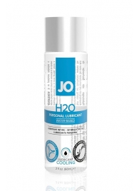 Охлаждающий лубрикант на водной основе JO Personal Lubricant H2O COOLING - 60 мл. - System JO - купить с доставкой в Сочи