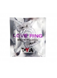 Прозрачное виброкольцо с двумя вибропульками - Toyfa Basic - в Сочи купить с доставкой