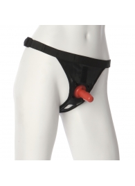 Трусики со штырьком для фиксации насадок Ultra Harness with Plug - Doc Johnson - купить с доставкой в Сочи