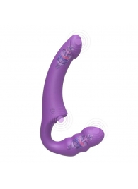 Фиолетовый безремневой страпон Straples Strap-On Dildo - Erokay - купить с доставкой в Сочи