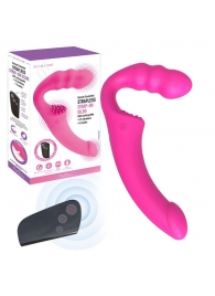 Розовый безремневой страпон Straples Strap-On Dildo - Erokay - купить с доставкой в Сочи