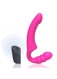 Розовый безремневой страпон Straples Strap-On Dildo - Erokay - купить с доставкой в Сочи