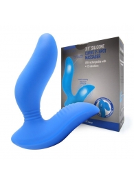 Синий вибромассажер простаты 3,5’’ Curve P-spot Massager - 12 см. - Erokay - в Сочи купить с доставкой