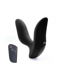 Черный вибромассажер простаты 3,5’’ Remote Control Curve P-spot Massager - 12 см. - Erokay - в Сочи купить с доставкой