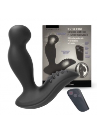 Черный вибромассажер простаты 3,5’’ Remote Control P-spot Massager - 12,5 см. - Erokay - в Сочи купить с доставкой