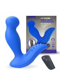 Синий вибромассажер простаты 3,5’’ Remote Control P-spot Massager - 12,5 см. - Erokay - в Сочи купить с доставкой