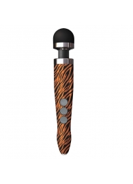 Беспроводной wand-вибратор Doxy Die Cast 3R с тигровым принтом на рукояти - 28 см. - Doxy