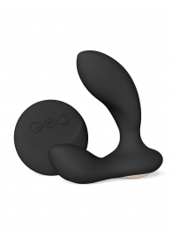 Черный вибромассажер простаты с пультом ДУ Hugo 2 Remote - Lelo - в Сочи купить с доставкой