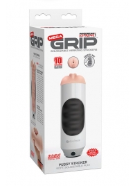 Мастурбатор-вагина Extreme Toyz Mega Grip Vibrating Stroker Mouth - Pipedream - в Сочи купить с доставкой