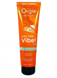 Гель с эффектом вибрации Lube Tube Vibe Low Sex On The Beach - 100 мл. - ORGIE - купить с доставкой в Сочи
